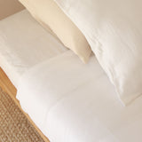 Muslin King Single Sheet Set Blanc
