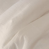 Muslin Duvet Cover Set Blanc