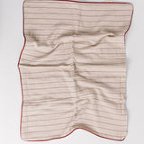 Muslin Pillow Case Set Red Stripe