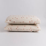 Muslin Pillow Case Set Strawberry Fields