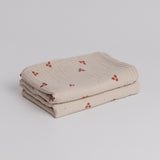 Muslin Pillow Case Set Strawberry Fields