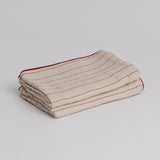 Muslin Pillow Case Set Red Stripe