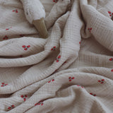 Organic Baby Blanket Strawberry Fields